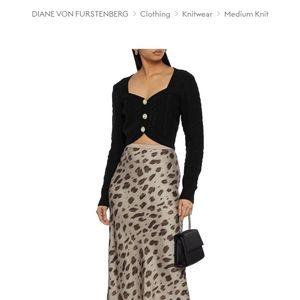 DIANE VON FURSTENBERG Zoya cropped cardigan